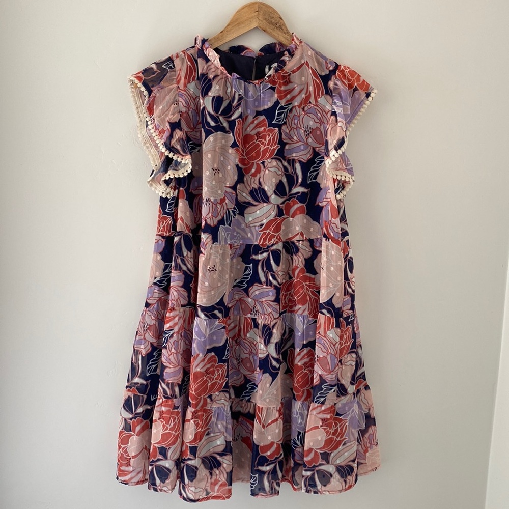 NWT THML Floral Dress with Liner